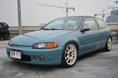 PARANAQUE, PH - SEPT 9 - Honda Civic 9 Eylül 2023 tarihinde Paranaque, Filipinler 'de bir araya geldi. Kültür, Filipinler 'de düzenlenen bir araba yarışması..