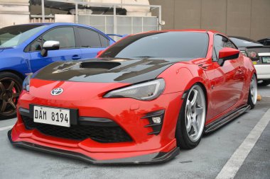 PARANAQUE, PH - SEPT 9 - Toyota 86 9 Eylül 2023 tarihinde Paranaque, Filipinler 'de bir araya geldi. Kültür, Filipinler 'de düzenlenen bir araba yarışması..