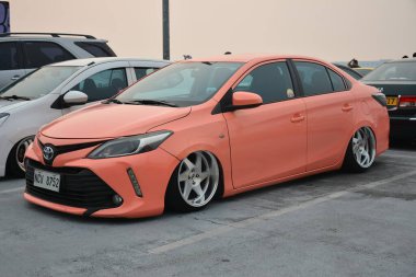 PARANAQUE, PH - SEPT 9 - Toyota vios 9 Eylül 2023 tarihinde Paranaque, Filipinler 'de kültür arabaları buluştu. Kültür, Filipinler 'de düzenlenen bir araba yarışması..