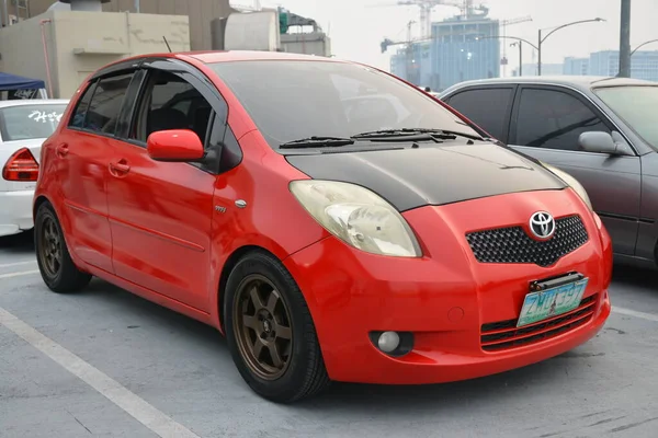 stock image PARANAQUE, PH - SEPT 9 - Toyota echo at rewind the culture car meet on September 9, 2023 in Paranaque, Philippines. Rewind the culture is a car meet event held in Philippines.