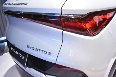 PAsay, PH-OCT 21-Byd atto 3, 21 Ekim 2023 'te Pasay, Filipinler' de yapılan elektrikli araç zirvesinde. Phil elektrikli araç zirvesi, Filipinler 'de her yıl düzenlenen bir otomobil fuarıdır..