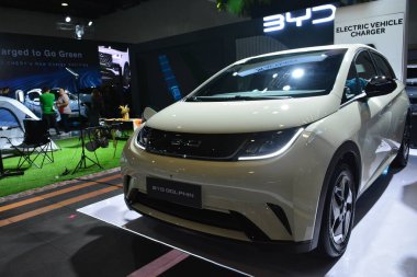 PAsay, PH-OCT 21 - 21 Ekim 2023 'te Filipinler' de Phil elektrikli araç zirvesinde Byd yunusu görüldü. Phil elektrikli araç zirvesi, Filipinler 'de her yıl düzenlenen bir otomobil fuarıdır..