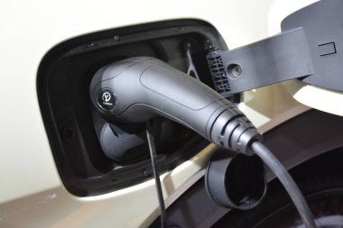 PAsay, PH-OCT 21 - Phil elektrikli araç zirvesinde Byd yunus şarjı 21 Ekim 2023 tarihinde Pasay, Filipinler 'de. Phil elektrikli araç zirvesi, Filipinler 'de her yıl düzenlenen bir otomobil fuarıdır..