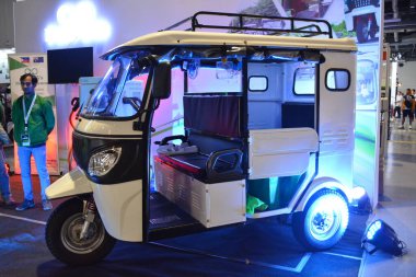 PAsay, PH-OCT 21 - 21 Ekim 2023 'te Filipinler, Pasay' da Phil elektrikli araç zirvesinde. Phil elektrikli araç zirvesi, Filipinler 'de her yıl düzenlenen bir otomobil fuarıdır..