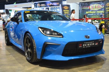 PAsay, PH - SEPT 16 - Toyota 86 16 Eylül 2023 tarihinde Pasay, Filipinler 'de sergilenen performans ve yaşam tarzı fuarında. Performans ve yaşam tarzı fuarı, Filipinler 'de düzenlenen yıllık ulaşım etkinliğidir..