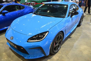 PAsay, PH - SEPT 16 - Toyota 86 16 Eylül 2023 tarihinde Pasay, Filipinler 'de sergilenen performans ve yaşam tarzı fuarında. Performans ve yaşam tarzı fuarı, Filipinler 'de düzenlenen yıllık ulaşım etkinliğidir..