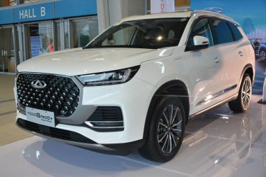 Pasay, PH - SEPT 16 - Chery Tiggo 8 profesyonel performans ve yaşam tarzı fuarı 16 Eylül 2023 tarihinde Pasay, Filipinler 'de. Performans ve yaşam tarzı fuarı, Filipinler 'de düzenlenen yıllık ulaşım etkinliğidir..