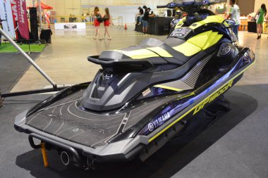 Pasay, PH - SEPT 16 - Yamaha gp1800r 16 Eylül 2023 tarihinde Pasay, Filipinler 'de sergilendi. Performans ve yaşam tarzı fuarı, Filipinler 'de düzenlenen yıllık ulaşım etkinliğidir..