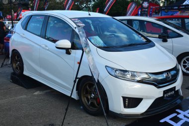 Pasay, PH-DEC 2 - Honda, 19 Aralık 2023 'te Pasay, Filipinler' de Bumper 'dan Bumper' a uydu. Bumper to Bumper, Filipinler 'de düzenlenen bir otomobil fuarıdır..