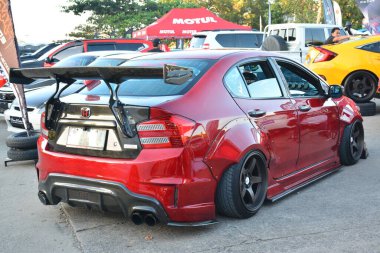 Pasay, PH-DEC 2 - Honda şehri Bumper 'dan Bumper' a 19 Aralık 2023, Pasay, Filipinler. Bumper to Bumper, Filipinler 'de düzenlenen bir otomobil fuarıdır..