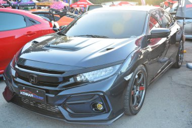 PAsay, PH-DEC 2 - Honda civic Bumper 'dan Bumper' a 19 Aralık 2023, Pasay, Filipinler. Bumper to Bumper, Filipinler 'de düzenlenen bir otomobil fuarıdır..