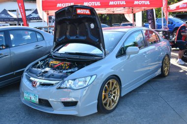 PAsay, PH-DEC 2 - Honda civic Bumper 'dan Bumper' a 19 Aralık 2023, Pasay, Filipinler. Bumper to Bumper, Filipinler 'de düzenlenen bir otomobil fuarıdır..