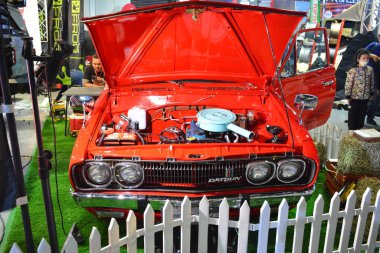 Pasay, PH-18 - Datsun 620 18 Kasım 2023 tarihinde Pasay, Filipinler 'de Manila Otomobil Salonu' nda. Manila Auto Salon, Filipinler 'de düzenlenen bir pazar sonrası araba etkinliğidir..