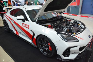 Pasay, PH-18-Subaru brz Manila Otomobil Salonu, 18 Kasım 2023, Pasay, Filipinler. Manila Auto Salon, Filipinler 'de düzenlenen bir pazar sonrası araba etkinliğidir..