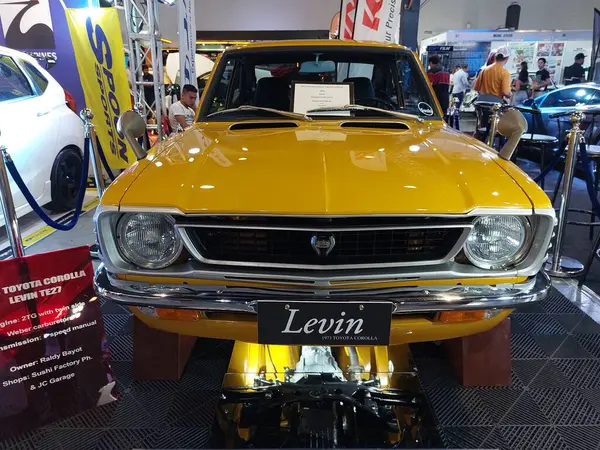 stock image PASAY, PH - NOV 18 - Toyota corolla at Manila Auto Salon on November 18, 2023 in Pasay, Philippines. Manila Auto Salon is a aftermarket car event held in Philippines.