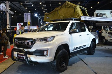 Pasay, PH-NOV 11 - Foton gök gürültüsü Philconstruct 'tan 11 Kasım 2023 tarihinde Pasay, Filipinler' de toplandı. Philconstruct, Filipinler 'de yıllık bir inşaat fuarıdır..