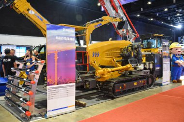 Pasay, PH-11-Xcmg standı 11 Kasım 2023, Pasay, Filipinler. Philconstruct, Filipinler 'de yıllık bir inşaat fuarıdır..