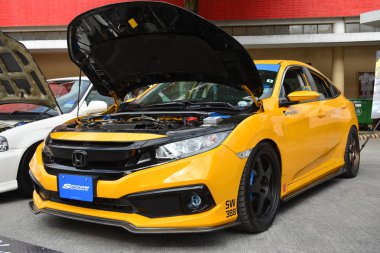 MANILA, PH-JAN 27 - Honda civic spoon sporları Revolve Car Show 'da 27 Ocak 2024 tarihinde Manila, Filipinler' de. Revolve, Filipinler 'de San Beda Üniversitesi' nde düzenlenen yıllık bir otomobil fuarıdır..