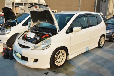 PARANAQUE, PH - 15 Haziran - Honda 15 Haziran 2024 'te Paranaque, Filipinler' de Vtec gecesinde nöbet geçirdi. Vtec gecesi Filipinler 'de düzenlenen bir araba buluşması..