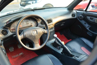PARANAQUE, PH - 15 Haziran - Vtec gecesinde Honda del Sol paneli 15 Haziran 2024, Paranaque, Filipinler. Vtec gecesi Filipinler 'de düzenlenen bir araba buluşması..