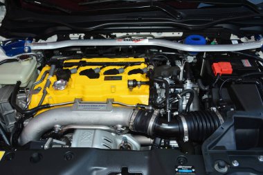 PARANAQUE, PH - 15 Haziran - Vtec gecesinde Honda civic motor 15 Haziran 2024, Paranaque, Filipinler. Vtec gecesi Filipinler 'de düzenlenen bir araba buluşması..