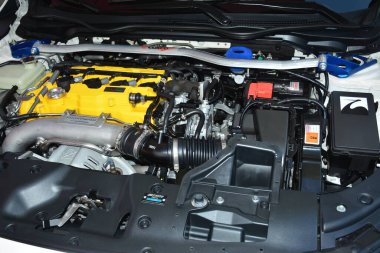 PARANAQUE, PH - 15 Haziran - Vtec gecesinde Honda civic motor 15 Haziran 2024, Paranaque, Filipinler. Vtec gecesi Filipinler 'de düzenlenen bir araba buluşması..