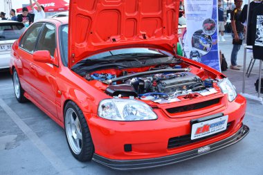 PARANAQUE, PH - 15 Haziran - Vtec gecesinde Honda civic 15 Haziran 2024, Paranaque, Filipinler. Vtec gecesi Filipinler 'de düzenlenen bir araba buluşması..