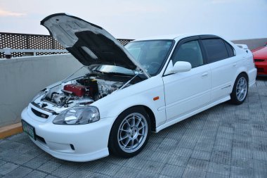 PARANAQUE, PH - 15 Haziran - Vtec gecesinde Honda civic 15 Haziran 2024, Paranaque, Filipinler. Vtec gecesi Filipinler 'de düzenlenen bir araba buluşması..