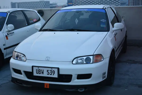 stock image PARANAQUE, PH - JUNE 15 - Honda civic at Vtec night on June 15, 2024 in Paranaque, Philippines. Vtec night is a car meet event held in Philippines.