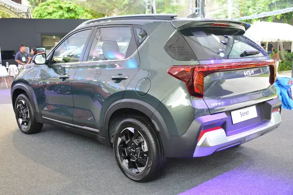 stock image PARANAQUE, PH - JUNE 9 - Kia sonet display at Kia Sonet launching on June 9, 2024 in Paranaque, Philippines. Kia is a car manufacturer based in South Korea. 