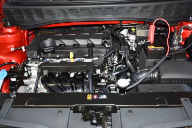 PARANAQUE, PH - 9 Haziran - Kia Sonet motoru 9 Haziran 2024 'te Paranaque, Filipinler' de fırlatılacak. Kia, Güney Kore merkezli bir araba üreticisi.. 