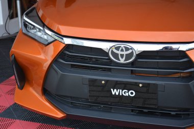 Pasay, PH - 11 Mayıs - Toyota wigo 11 Mayıs 2024 tarihinde Pasay, Filipinler 'de Autofest test sürüşünde. Autofest, Filipinler 'de her yıl düzenlenen bir test sürüşü otomobil etkinliğidir..