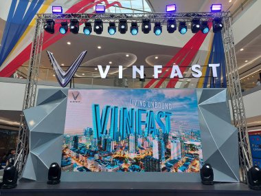 1 Haziran 2024 tarihinde Pasay, Filipinler 'de Vinfast otomobil lansmanında Pasay, PUNE 1. Vinfast, Vietnam merkezli bir elektrikli araç üreticisi..
