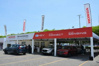 Pasay, PH - 11 Mayıs - Autofest test sürüşünde Honda standı 11 Mayıs 2024, Pasay, Filipinler. Autofest, Filipinler 'de her yıl düzenlenen bir test sürüşü otomobil etkinliğidir..