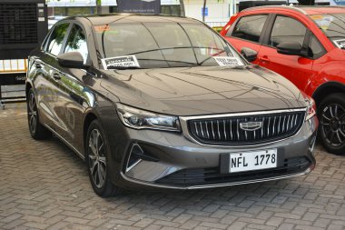 Pasay, PH - 11 Mayıs - 11 Mayıs 2024 'te Pasay, Filipinler' de Autofest test sürüşünde Geely Emgrand. Autofest, Filipinler 'de her yıl düzenlenen bir test sürüşü otomobil etkinliğidir..
