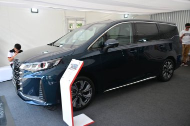 Pasay, PH - 11 Mayıs - Gac m6 pro, Autofest test sürüşünde 11 Mayıs 2024, Pasay, Filipinler. Autofest, Filipinler 'de her yıl düzenlenen bir test sürüşü otomobil etkinliğidir..