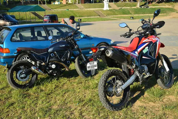 stock image MARIKINA, PH - MAY 4 - Honda crf 150L at VIP car show on May 4, 2024 in Marikina, Philippines. VIP is a car and motorcycle show event held nationwide in Philippines.