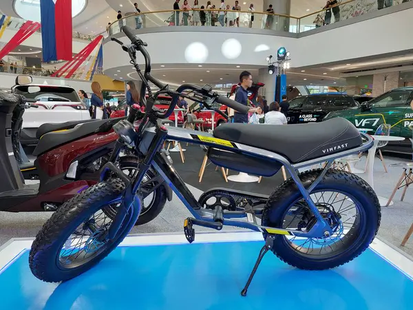 stock image PASAY, PH - JUNE 1 - Vinfast electric bike at Vinfast car launch on June 1, 2024 in Pasay, Philippines. Vinfast is a electric vehicle manufacturer based in Vietnam.