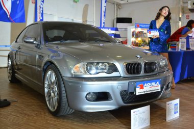 MUNTINLUPA, PH - JAN 28 - Bmw m3 28 Ocak 2024 tarihinde Muntinlupa, Filipinler 'de Neo klasik araba fuarında. Neo Classic, Filipinler 'de düzenlenen bir pazar sonrası araba fuarıdır..
