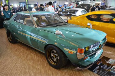 MUNTINLUPA, PH - JAN 28 - Toyota celica gt 28 Ocak 2024 tarihinde Neo klasik araba fuarında Muntinlupa, Filipinler 'de. Neo Classic, Filipinler 'de düzenlenen bir pazar sonrası araba fuarıdır..