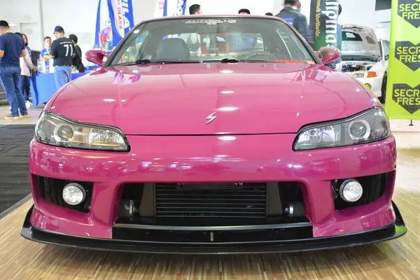 stock image MUNTINLUPA, PH - JAN 28 - Nissan silvia at Neo classic car show on January 28, 2024 in Muntinlupa, Philippines. Neo classic is a aftermarket car show event held in Philippines.
