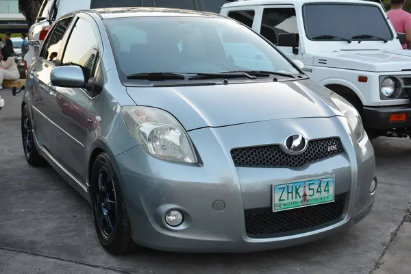 Stock image MUNTINLUPA, PH - JAN 28 - Toyota vitz at Neo classic car show on January 28, 2024 in Muntinlupa, Philippines. Neo classic is a aftermarket car show event held in Philippines.