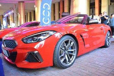PARANAQUE, PH - 3 Şubat - 3 Şubat 2024 tarihinde Paranaque, Filipinler 'deki City of Dreams Auto Show' da Bmw m40i. City of Dreams Auto Show, Filipinler 'de düzenlenen bir otomobil fuarıdır..