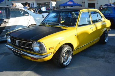 PARANAQUE, PH - 3 Şubat - Toyota Corona Legit Manila 1620 'de 3 Şubat 2024' te Paranaque, Filipinler 'de buluşacak. Legit Manila 1620, Filipinler 'de düzenlenen bir otomobil yarışması..