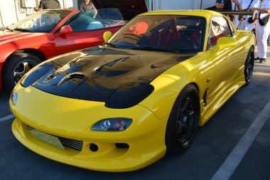 PARANAQUE, PH-3 - Mazda Rx7 Legit Manila 1620 'de 3 Şubat 2024' te Paranaque, Filipinler 'de buluşacak. Legit Manila 1620, Filipinler 'de düzenlenen bir otomobil yarışması..