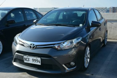 PARANAQUE, PH - MAR 3 - Toyota vios at media mix car meet at 3 Mart 2024, Paranaque, Filipinler. Medya karışımı, Filipinler 'de düzenlenen bir otomobil yarışması..