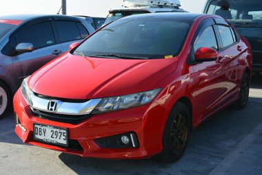 PARANAQUE, PH - MAR 3 - Honda City at media mix car meet at 3 Mart 2024, Paranaque, Filipinler. Medya karışımı, Filipinler 'de düzenlenen bir otomobil yarışması..