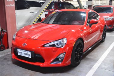 PARANAQUE, PH - MAR 3 - Toyota 86 3 Mart 2024 tarihinde Paranaque, Filipinler 'de bir araya geldi. Medya karışımı, Filipinler 'de düzenlenen bir otomobil yarışması..