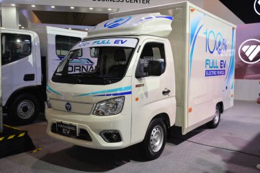 PASAY, PH - APR. 7 - Foton harabas ev Manila Uluslararası Otomobil Fuarı 'nda 7 Nisan 2024 Pasay, Filipinler. Manila International Auto Show, Filipinler 'de düzenlenen yıllık otomobil fuarıdır..