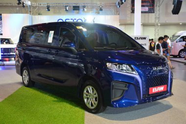 PASAY, PH - APR. 7-Baw mpv Manila Uluslararası Otomobil Fuarı 7 Nisan 2024 Pasay, Filipinler. Manila International Auto Show, Filipinler 'de düzenlenen yıllık otomobil fuarıdır..